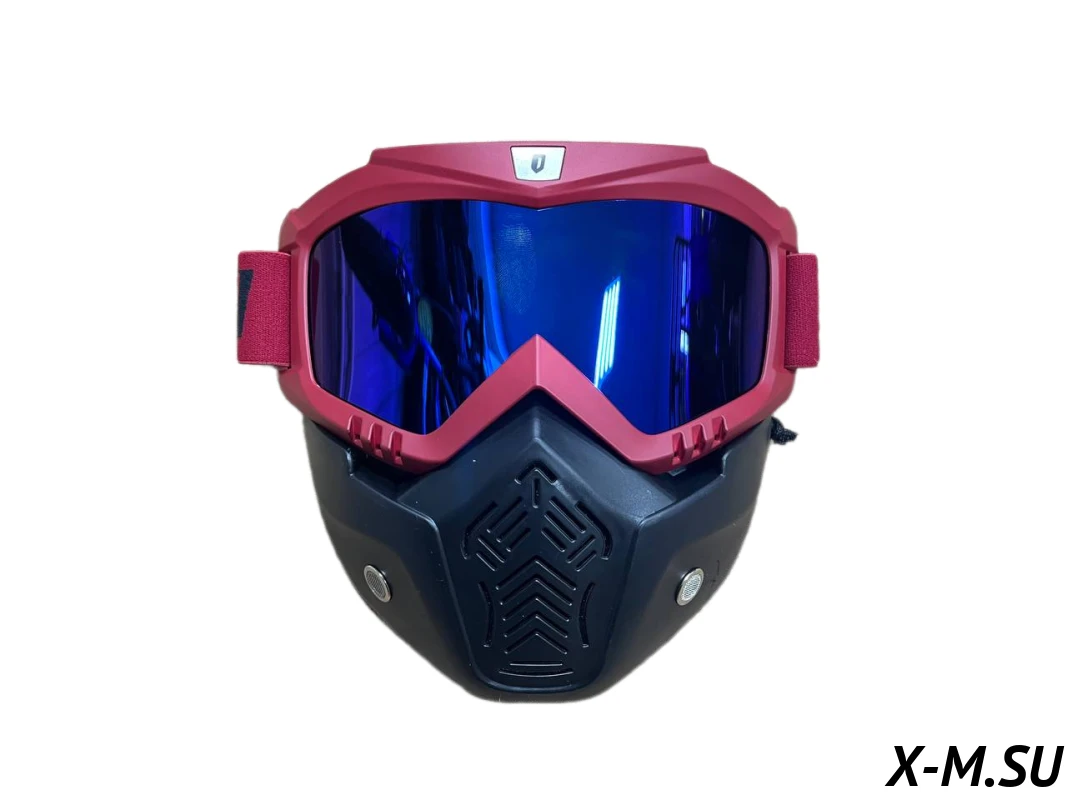Очки зимние Face Mask HETOSHI FJ05-3-1 (двойное стекло) цв.Черно-вишневый цв.стекла мультипринт Очки зимние Face Mask HETOSHI FJ05-3-1 (двойное стекло) цв.Черно-вишневый цв.стекла мультипринт