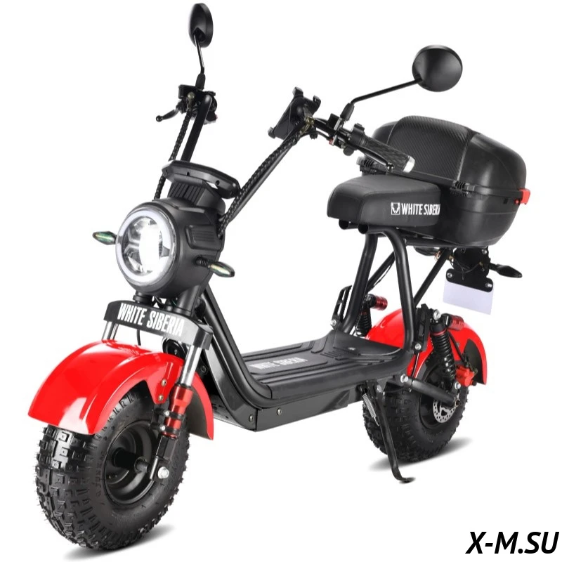Электроскутер WHITE SIBERIA MINI R 2.0 1200W RED Электроскутер WHITE SIBERIA MINI R 2.0 1200W RED